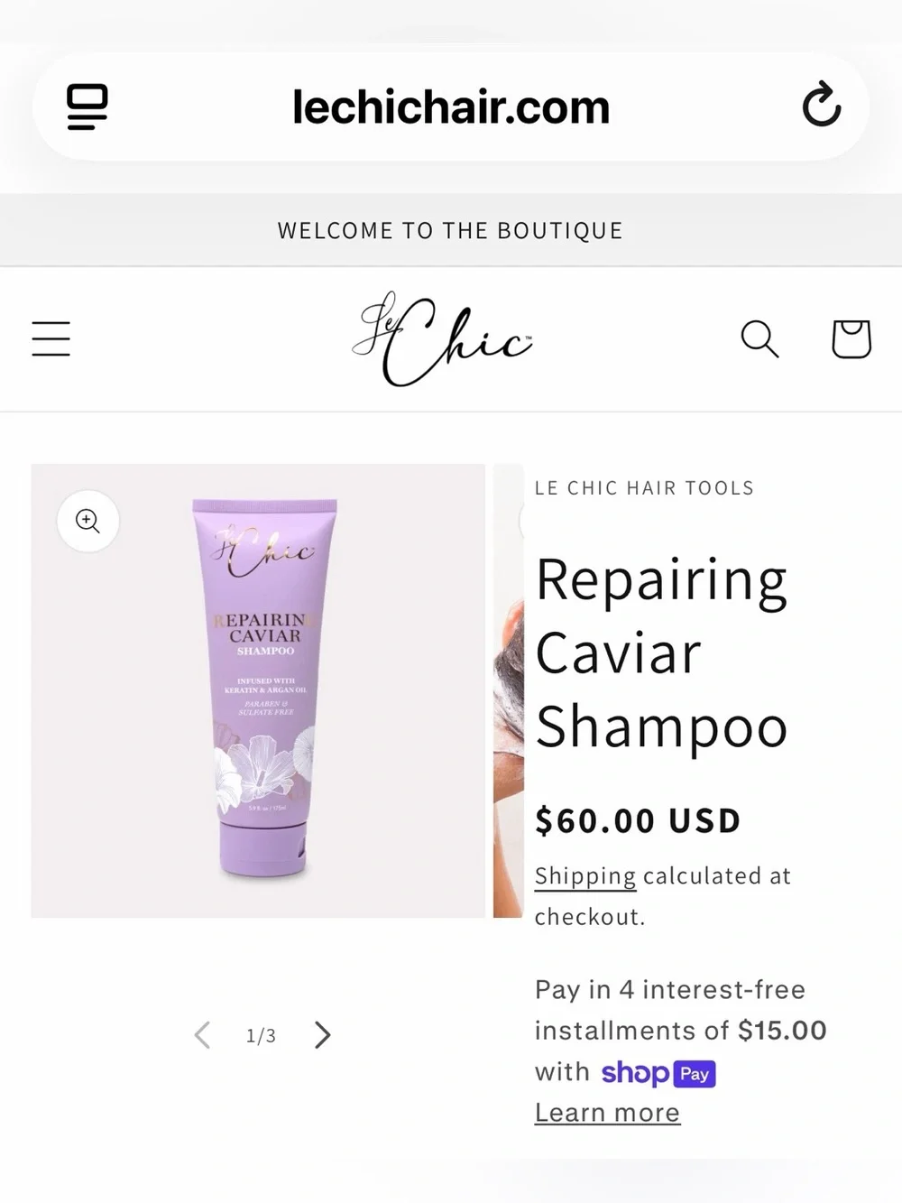 Set of 3 Luxury Shampoo.